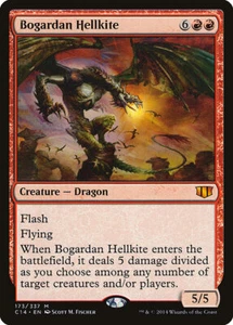 BOGARDAN HELLKITE mtg Lightly Played Commander 2014 Mythic - Picture 1 of 1
