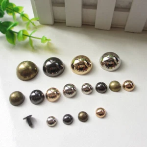 10pcs Mushroom Dome Rivets Studs Spikes Fasteners for Leather Craft Bag HOT - Picture 1 of 13