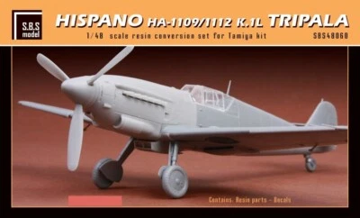SBS Models 1/48 HISPANO HA-1109 HA-1112 TRIPALA Resin Conversion Kit for Tamiya - Image 1 of 4
