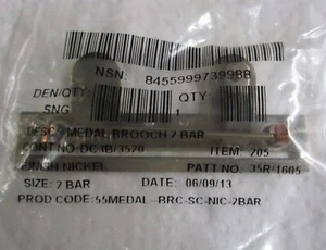 Britische volle Größe: "2-WELTRAUMMEDAILLE BROSCHE BARREN" (Firmin Fabrikat, in ungeöffneter Verpackung) - Bild 1 von 3