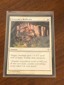 Magic the Gathering Worldwake Veteran's Reflexes - Picture 1 of 2