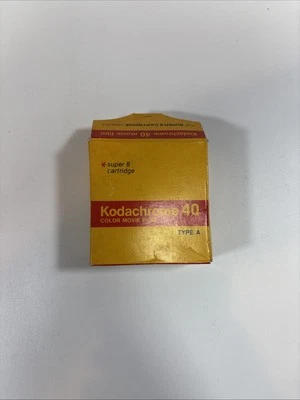 KODAK Kodachrome 40 Color Película Tipo A Super 8 Cartucho 1979 Caja Abierta Foto 1 de 3