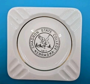 Vintage Rare Chadron State College Nebraska Ashtray 1960's - Picture 1 of 2