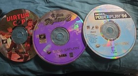 Sega Saturn 3 Game Lot. NHL 96, Virtua Cop And Virtua Fighter 2.
