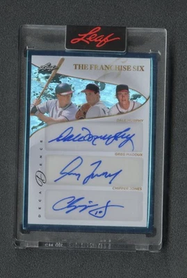 2024 The Franchise 6 Autos Smoltz/Justice/Glavine/Maddux/Jones/Muphy /10 - Image 1 of 2