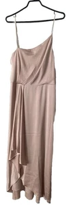 NWT - EVER NEW MELBOURNE Danielle Strappy Ruffle Maxi Dress - Champagne - Size10 - Picture 1 of 6