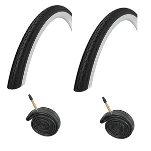OXFORD PATHWAY HYBRID/STREET BIKE CYCLE BICYCLE TYRES & TUBES - FAST UK STOCK - Picture 1 of 9