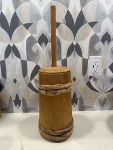 Bandas de ramita antiguas para batir mantequilla con madera - Hermoso estado - Imagen 1 de 1
