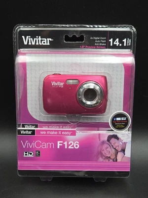 Vivitar Vivicam F126 14.1 MP Compact Digital Camera Sealed New - Read - Image 1 of 4
