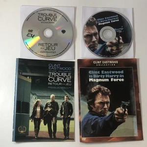Magnum Force 1973 /Trouble with the Curve 2014 DVD DOUBLE FEATURE (LOOK*NO CASE) - Picture 1 of 12