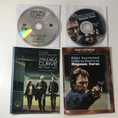 Magnum Force 1973 /Trouble with the Curve 2014 DVD DOUBLE FEATURE (LOOK*NO CASE) - Image 1 of 4
