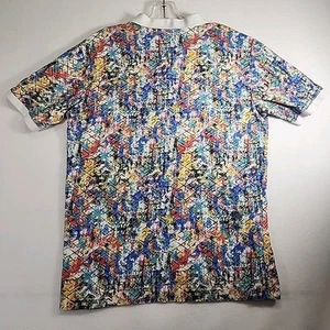Camisa polo de golf Robert Graham para hombre talla mediana estampado floral abstracto algodón - Imagen 1 de 7