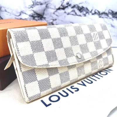 Louis Vuitton Damier Azur Portofolio Emily N63021 7,4*3,9*0,9 pulgadas Foto 1 de 4