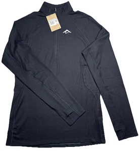 Camiseta para correr Nike Trail Dri-Fit para hombre mezcla de lana 1/2 cremallera capa media FV9994-010 $85 - Imagen 1 de 8