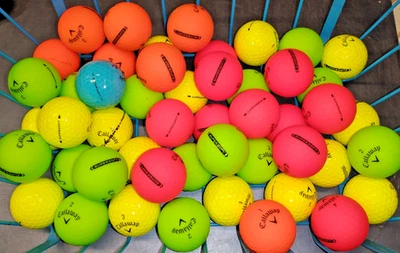 50 pelotas de golf Callaway Supersoft 3A/4A multicolores usadas (4 docenas +2 extra) Foto 1 de 4