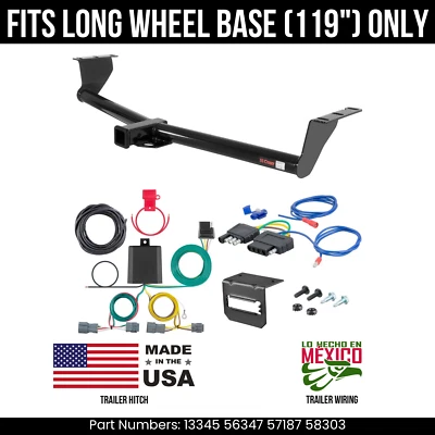 Enganche de remolque para Kia Sedona 06-10 con cableado de 5 pines ajuste largo WB (119") curva 3,5 k Foto 1 de 4