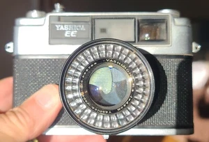 Yashica EE Rangefinder Camera W/4.5cmf:1.9, Tested Working. Case,cap 9+ - Picture 1 of 16
