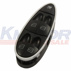 Power Window Switch A2118210058 Black With Chrome Frame For Mercedes Benz W211 - Picture 1 of 10