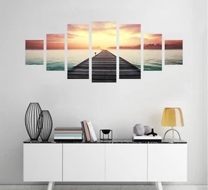 3D Dusk Bridge Sky 83 Unframed Print Wall Paper Decal Wall Deco Indoor AJ Jenny - Bild 1 von 6
