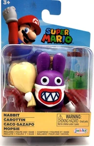 Jakks Pacific Super Mario Nabbit 2.5" Action Figure 2022 World of Nintendo New - Picture 1 of 10
