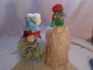 Cappello vintage due (2) Natale GNOME verde e rosso e cappello blu e rosso - Foto 1 di 6