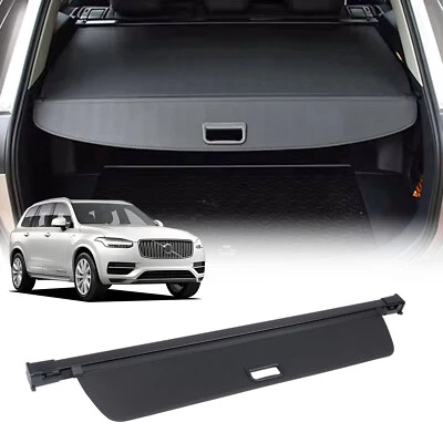 Trunk Cargo Cover For Volvo XC90 2016-2024 Black Rear Trunk Shade Luggage Cover - Image 1 of 4