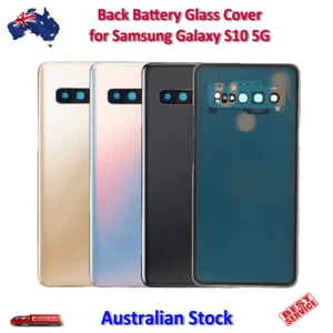 Cubierta de batería trasera con lente de cámara y adhesivo para Samsung S10 5G G977 - Imagen 1 de 7