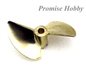 452 Brass Propeller Prop Diameter 52mm Pitch 1.4 for 3/16" Shaft Cable RC Boat - Picture 1 of 3