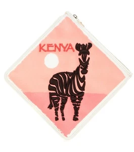 CHARLOTTE OLYMPIA Kenya Canvas Square Pouch Clutch NWT $565 - Picture 1 of 5