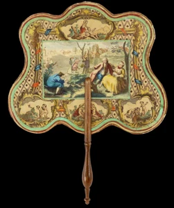  ECRAN Fin XVIII ème Début XIX ème  / screen eventail - Bild 1 von 5