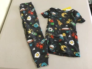 NWT Gymboree Boys Space Snack pajama set Black Outlet Toddler - Picture 1 of 1