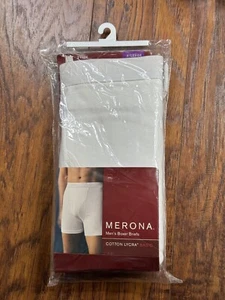 Merona Boxer Briefs 2 Pack Cotton Lycra XL white - Picture 1 of 5
