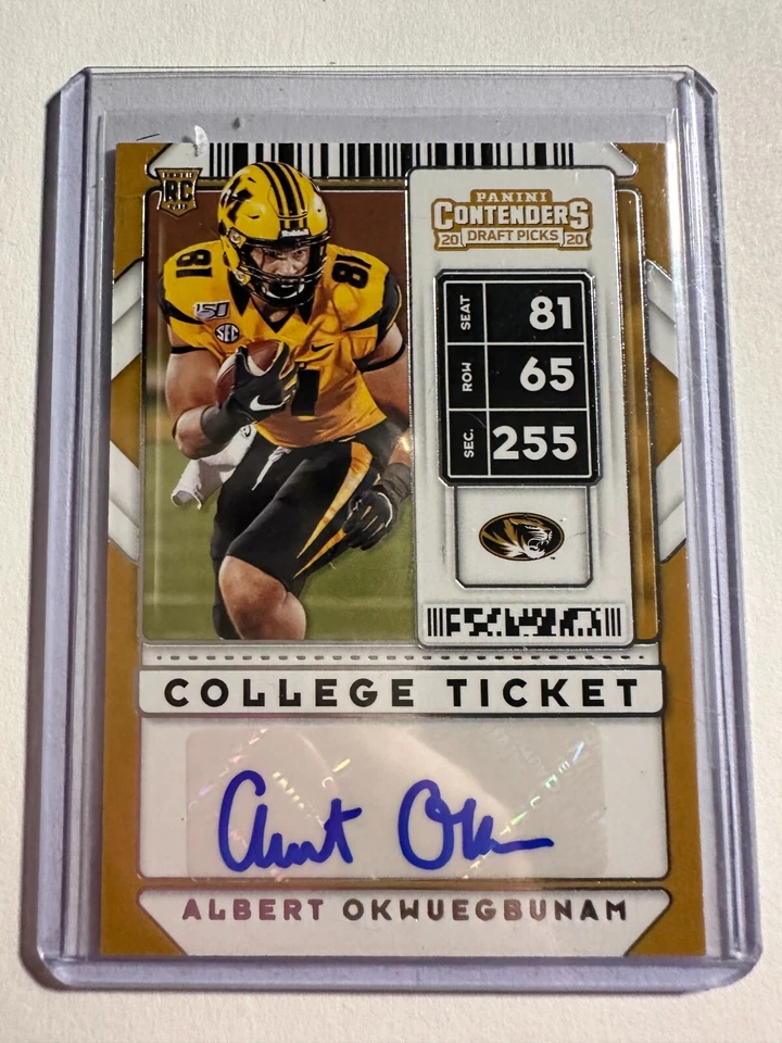 K83,522 - 2020 Panini Contenders Draft Picks #143 Albert Okwuegbunam Auto RC - Image 1 of 1