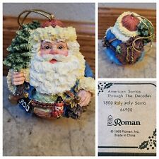 1800 Roly Poly Santa 66900 American Santas Through The Decades Roman 1993 W/ Box
