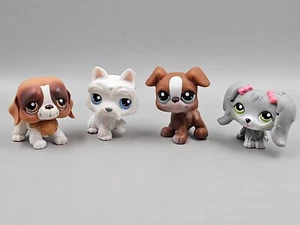 Littlest Pet Shop G2 4 Dogs - Boxer #83 St Bernard #229 Scottie #24 Maltese #193 - Picture 1 of 18