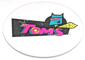 Toms Cool Cat Retro Round Plexiglass Sign / Plaque 10" Advertisement Sign #CB - Picture 1 of 4