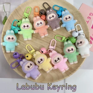 Labubu Mini Plush Keychain Mobile Phone Accessory Monsters Keyring Gift - Picture 1 of 37