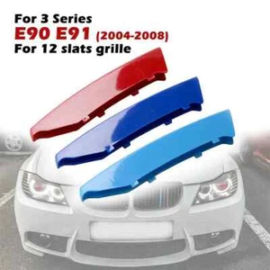 Para BMW Serie 3 E90 320i 325i 330i Parrilla Delantera Cubierta Tiras Clip Borde - Imagen 1 de 12