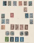 Victoria 1850 QV 1st Issues collection on Old Page Used Unchecked Scarce & Rare!
