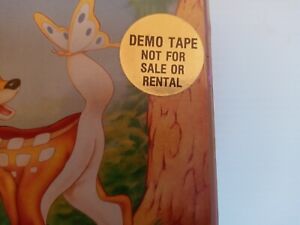 Walt Disney Classic Movie VHS Bambi Rare Video DEMO Tape