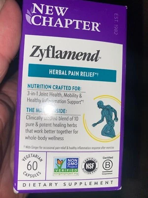 New Chapter-Zyflamend, Herbal Pain Relief. 60 Capsules, Expires 6/28 - Image 1 of 4