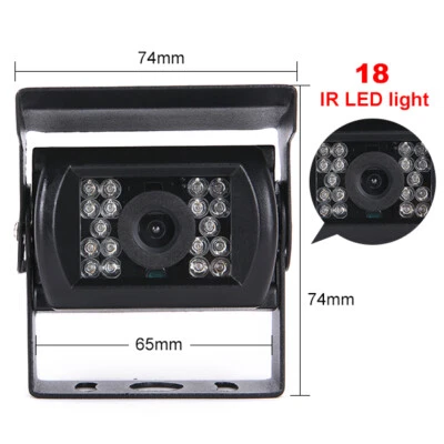 Waterproof 4Pin Rear View Backup Camera For Bus Truck Van RV CCD IR Night Vision - Image 1 of 4