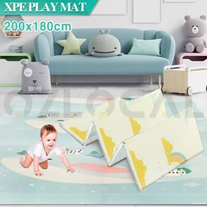 XPE Baby Play Mat Crawling Foldable Kids Pad Waterproof Non-Slip Foam Carpet Rug - Picture 1 of 8