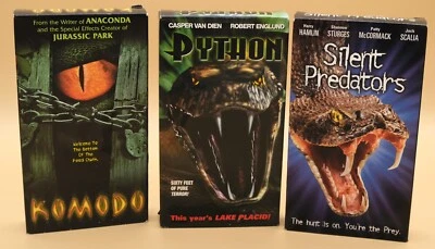 B-Movie Reptile Horror Bundle, Silent Predators 1999, Python 2000, Komodo 1999 Foto 1 de 2
