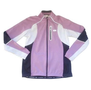 Louis Garneau Womens L Cycling Jacket Full Zip Purple windblock Cold Weather - Picture 1 of 6