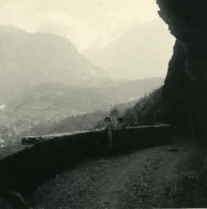 Switzerland Meiringen Hasli valley Old Possemiers Amateur Stereoview Photo 1910 - Picture 1 of 3