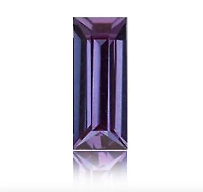 Lab Created Pulled Alexandrite True Color Change Baguette Loose Stone(4x2-12x10) - Image 1 of 2