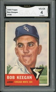 Topps Baseball 1953 - # 196 -Bob Keegan - White Sox - 4.0 (VG-EX) - LZ500408 - Picture 1 of 2