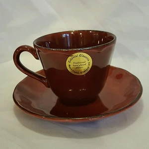 Grindley Colonial Classics Cranberry Cup and Saucer - Picture 1 of 6