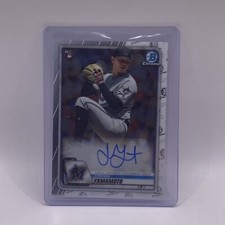 2020 Bowman Chrome Jordan Yamamoto Rookie Auto Autograph RC #CRA-JY Marlins